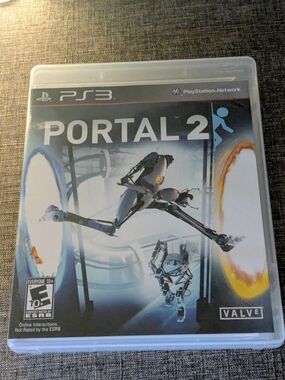 Portal 2 (PS3) Video Game - White/Blue Cover by Valve